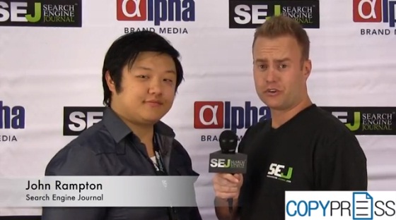 SEJ's John Rampton with David Zheng at #Pubcon 2013 | Search Engine Journal